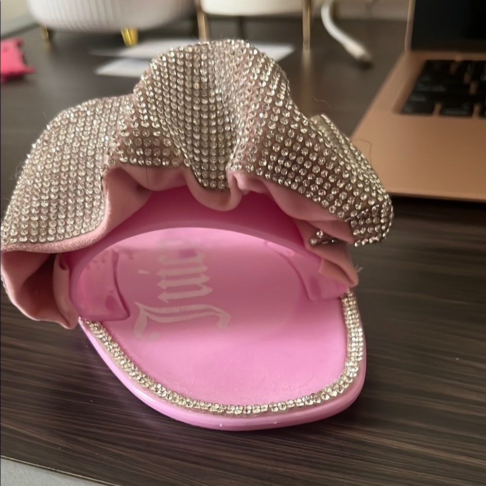 Juicy Couture Pink Rhinestone Sandals